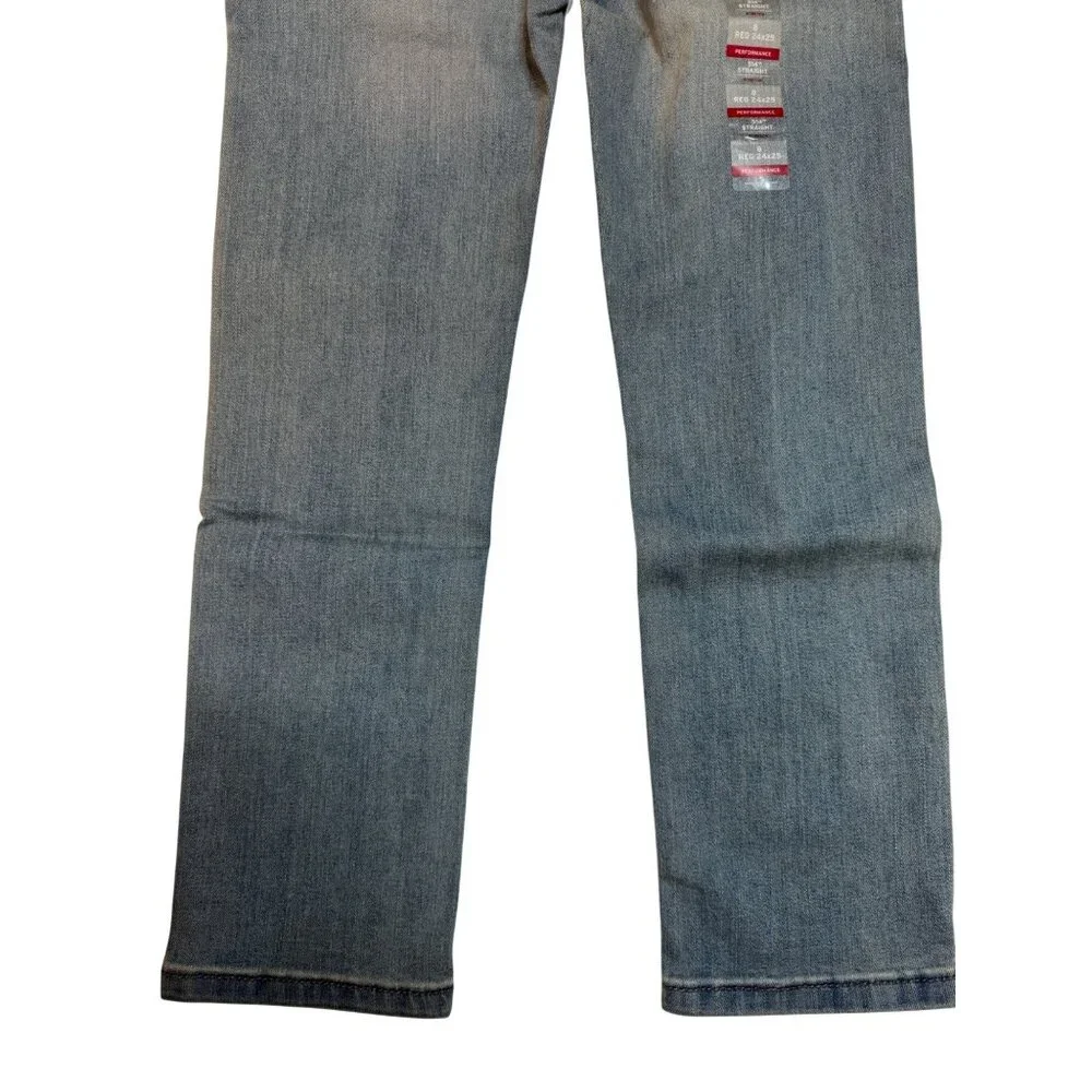 NWT Levis 514 Slim Fit Boys 24x25 Light Wash Performance Jeans